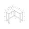 Monarch Specialties Accent Table, Console, Entryway, Narrow, Corner, Living Room, Bedroom, White Laminate, Contemporary I 3656 - alternate 2
